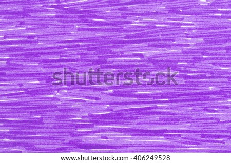 violet marker doodles on white paper background