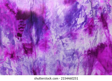 violet and purple Tie dye spiral shibori watercolor hand painted colorful ornamental elements on white background. Watercolour abstract texture. Print for textile, fabric,