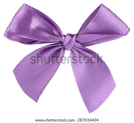 Violet ribbon bow tie