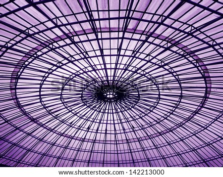 Violet round roof pattern