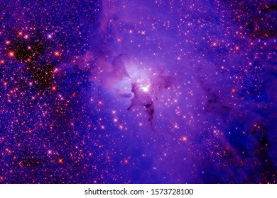 Violet-blue nebula in deep space. Elements of this image were furnished by NASA. - Powered by Shutterstock - Get 15% off with code: PIKWIZARD15