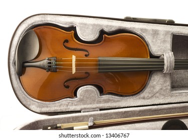 Violin and Bow in Case