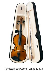 Violin in its case