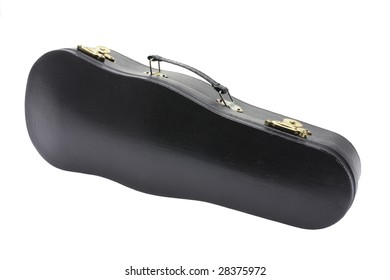 Violin Case on Isolated White Background