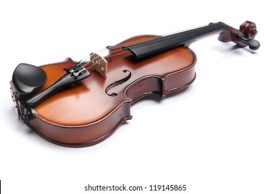 Violin Isolated On White