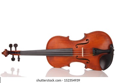 Violin On White Background