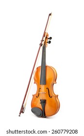 Violin On White Background