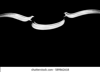 Violin orchestra musical instruments Silhouette string closeup on black