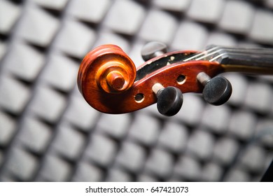Violin in studio