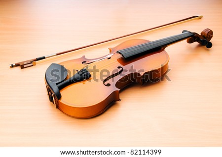Violing in music concept