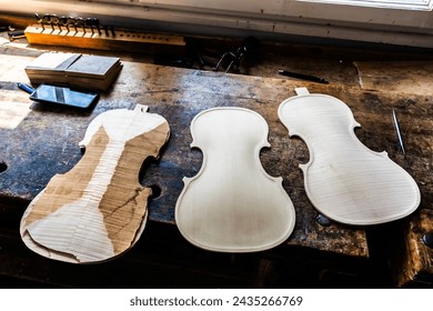 Violins workshop, luthier, violins and many tools. - Powered by Shutterstock