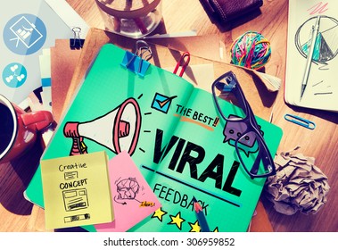 Viral Marketing Spread Review Event Feedback Concept