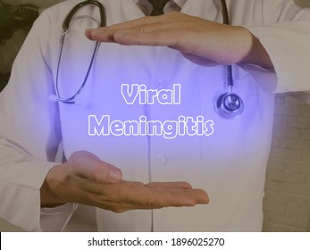 Viral Meningitis Inscription On The Piece Of Paper.
