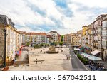 Virgen blanca square at vitoria, spain