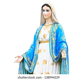 Virgin Mary Statue In Roman Catholic Church