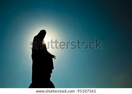 Virgin mary statue in thailand