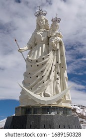 Virgin Mary Statue. Virgen Del Socavón Statue In Oruro