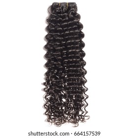 Virgin Remy Black Curly Human Hair Weft Extension Bundles