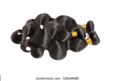 virgin remy body wave black human hair extensions