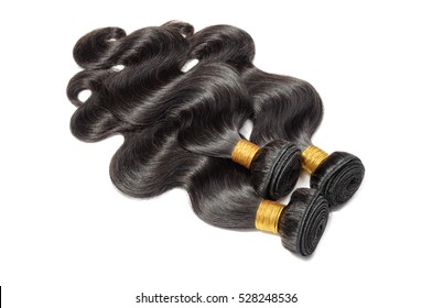 virgin remy body wave black human hair extensions