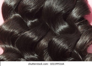 Virgin remy loose spiral black human hair weaves extensions bundles