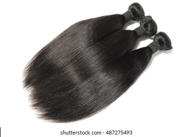 Virgin straight black coarse afro human hair extensions