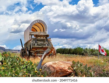 Virgin, Utah- 05-16-2016: Stagecoach In Fort Zion. Fort Zion Is A Trading Post With Family Entertainment In Virgin, Utah, Close To Zion National Park.