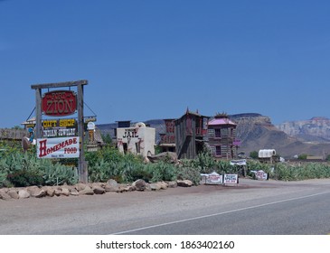 Virgin, Utah- July 2018: Fort Zion Is A Trading Post With Family Entertainment In Virgin, Utah, Close To Zion National Park.  