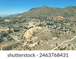 Virginia city aerial view Bonanza La Ponderosa Nevada = Vista aérea de la ciudad de Virginia Bonanza La Ponderosa Nevada