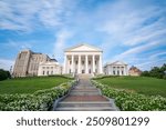 Virginia State Capitol Building in Richmond Virginia. Daytime Long Exposure.