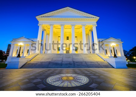 Virginia State Capitol in Richmond, Virginia, USA.