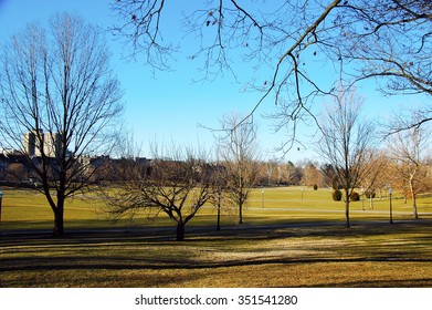 Virginia Tech Campus Drillfield In Blacksburg Virginia