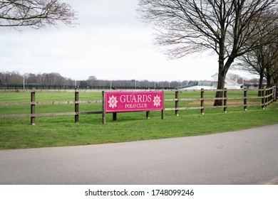 Virginia Water , Surrey / UK March 07 2020: Guards Polo Club, Royal Landscape, Virginia Water 