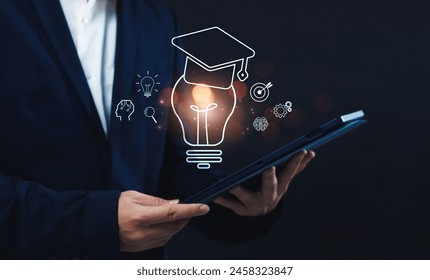 Virtual E-Learning Experience Focused on Creative Idea Thinking Learning and Goal Attainment for Skill Development through an Online Course Program using Digital Tablet.