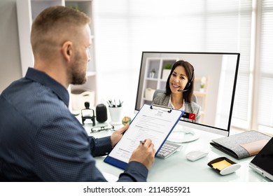 Virtual Job Interview Webcast Using Online Video Conference