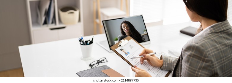 Virtual Job Interview Webcast Using Online Video Conference