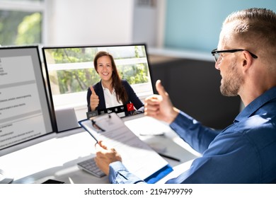 Virtual Job Interview Webcast Using Online Video Conference