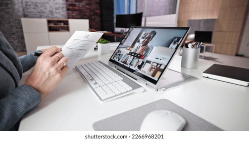 Virtual Job Interview Webcast Using Online Video Conference