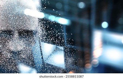 Virtual reality and artificial intelligence concept