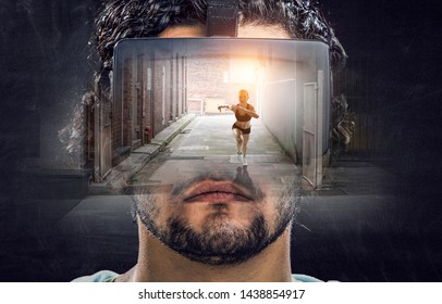 Virtual reality experience. Technologies of the future.