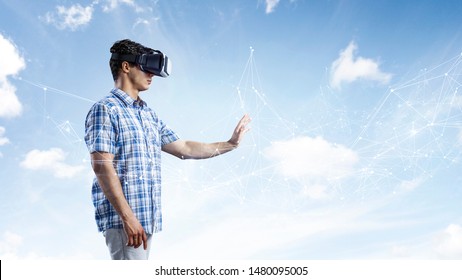 Virtual reality experience. Technologies of the future.