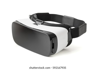 Virtual reality glasses on white background