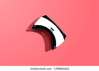 Virtual reality headset with shadow - flat lay - Powered by Shutterstock - Get 15% off with code: PIKWIZARD15