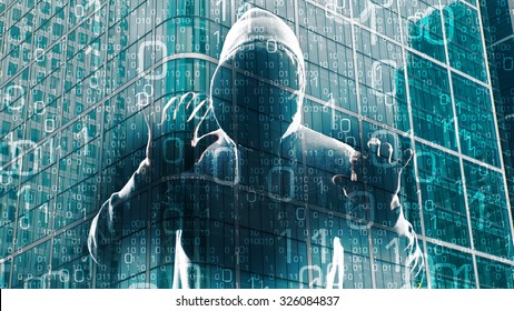 Virtual Spy Attack On Financial Center, Computer Hacker Crime 