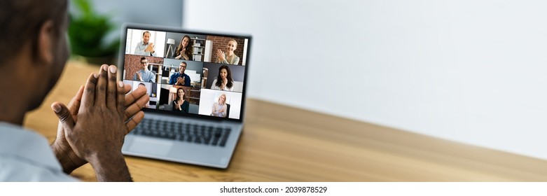 Virtual Video Conference Business Meeting Online Call