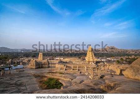 Virupaksha Temple is located in Hampi in the Vijayanagara district of Karnataka, India. It is part of the Group of Monuments at Hampi, designated as a UNESCO World Heritage Site.