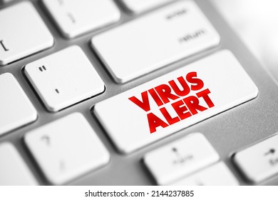 Virus Alert Text Button On Keyboard Stock Photo 2144237885 | Shutterstock