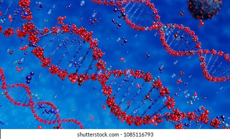 Virus destroys DNA strands - Powered by Shutterstock - Get 15% off with code: PIKWIZARD15