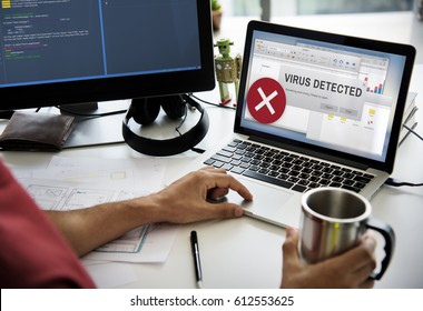 Virus Detected Spam Caution Window Pop Up