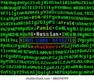 Virus in program code. Russian hackers.